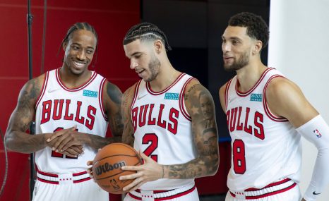 Three basketball players - a photo session