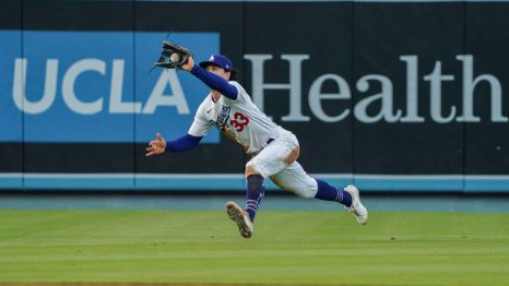 Baseball player catches the ball during a baseball game