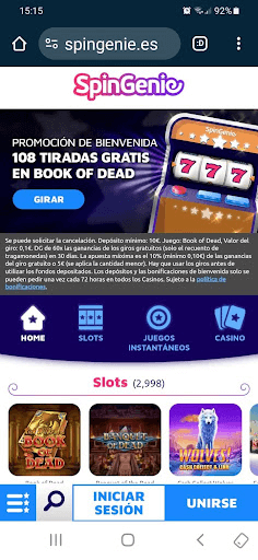 Spin Genie Casino Móvil