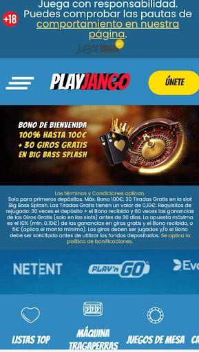 PlayJango Casino Móvil